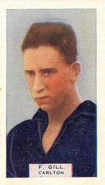 1933 Hoadley's Victorian Footballers #47 Frank Gill Front